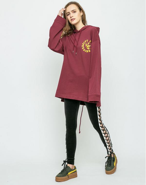 Puma Fenty Back Lacing Hoodie Tawny Port M
