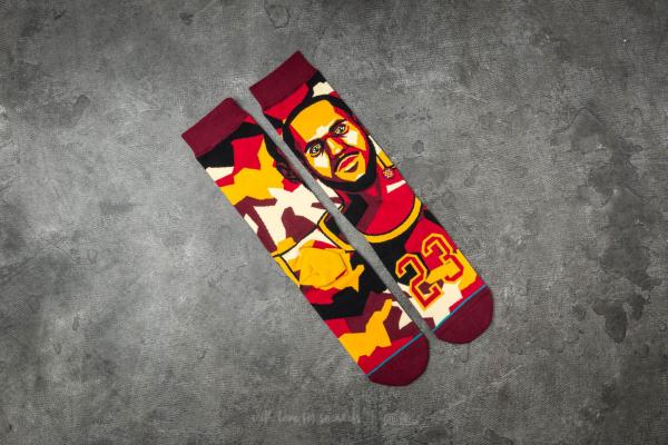 Stance Mosaic Lebron Burgundy