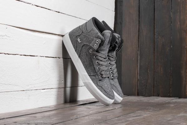 Supra Vaider Charcoal Wool/ White