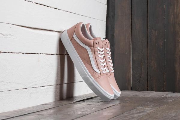 Vans Old Skool DX (Tumble Leather) Mahogany Rose-True White