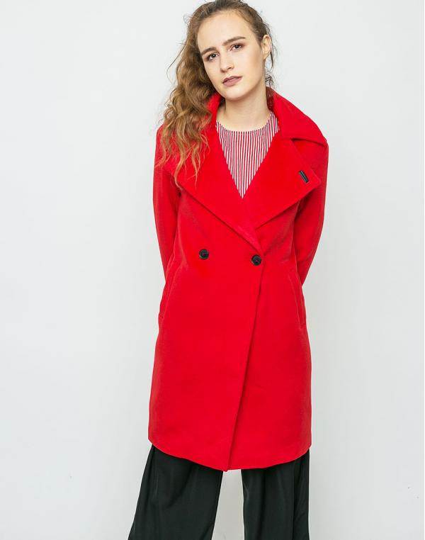 Neon Rose Cocoon Wool Red M