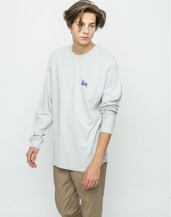 Logo tee Stussy Basic Fog