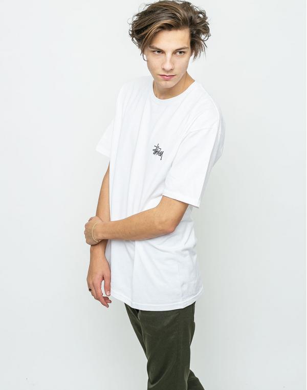 Logo tee Stussy Basic white