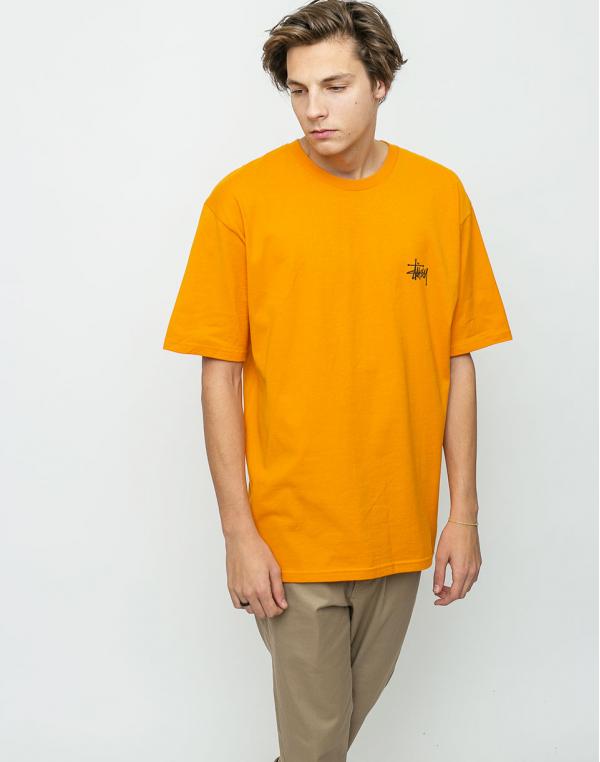Logo tee Stussy Basic Apricot