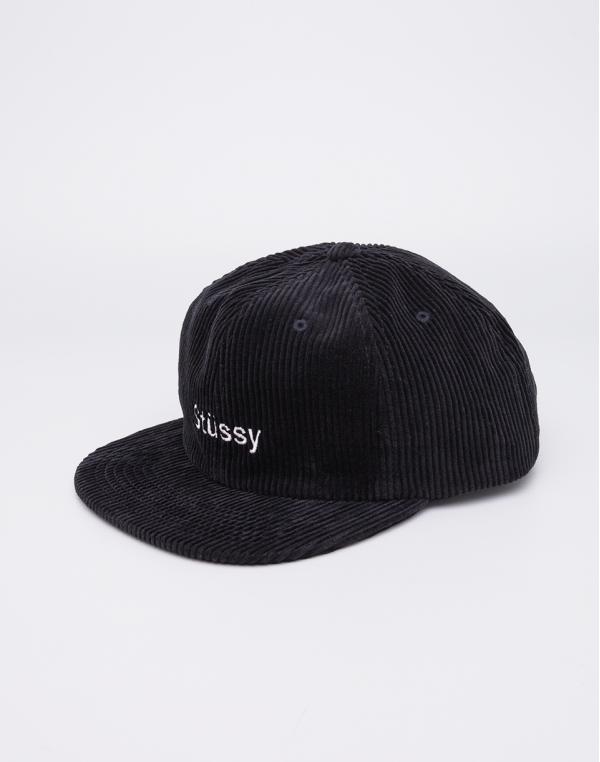 Kšiltovka Stussy Cord Strapback Black