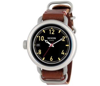 Nixon October Leather Black/Brown