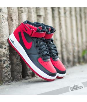Nike Air Force1 Mid GS Black/ Gym Red- White