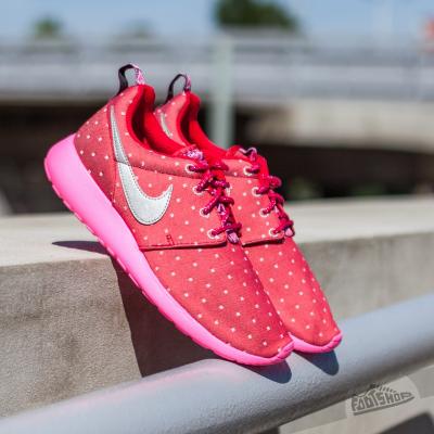 Nike Rosherun Print GS Dark Red/ Multicollor Silver- Pink