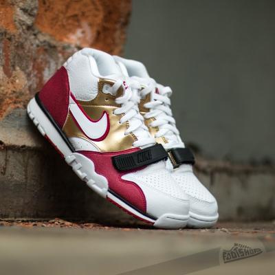 Nike Air Trainer 1 Mid PRM QS White/White-Club Gold/Pbl Red