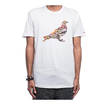 Staple Collage Pigeon Tee White