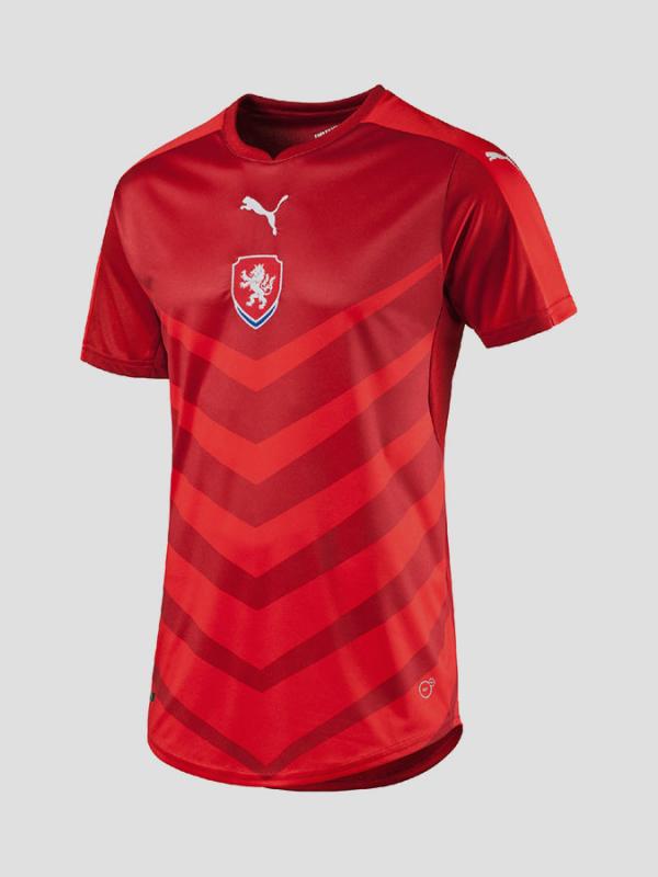 Dres Puma Czech Republic Home Replica Shirt chili Červená