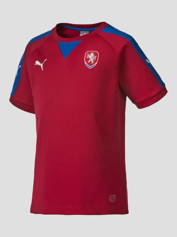 Tričko Puma Czech Republic Casuals T-Shirt chili pep Červená
