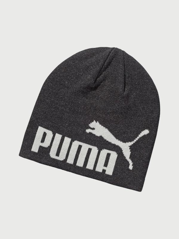 Čepice Puma Ess Big Cat Beanie Dark Gray Heather-No Černá