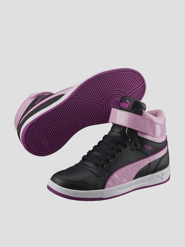 Boty Puma  Liza Mid Dazz Jr Black-Pastel Černá
