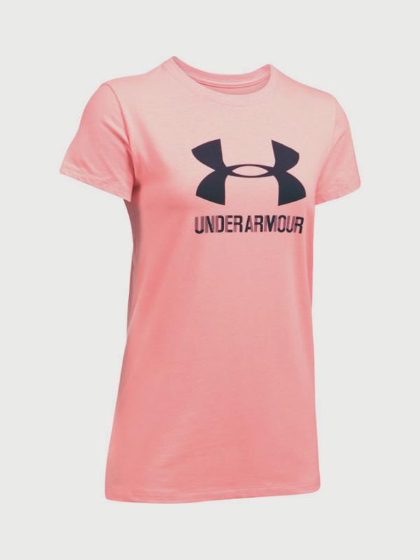 Tričko Under Armour Sportstyle Crew Růžová