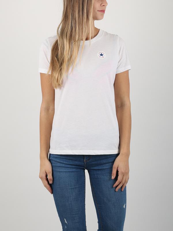 Tričko Converse Left Chest Tpu Cp Crew Tee Bílá
