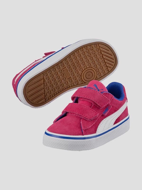Boty Puma 1948 Vulc V Inf rose red-white Růžová