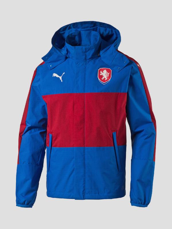 Bunda Puma Czech Republic Rain Jacket with pockets Modrá