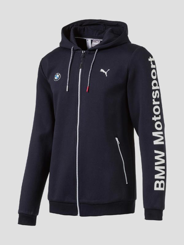 Mikina Puma BMW MSP Hooded Sweat Jacket Modrá