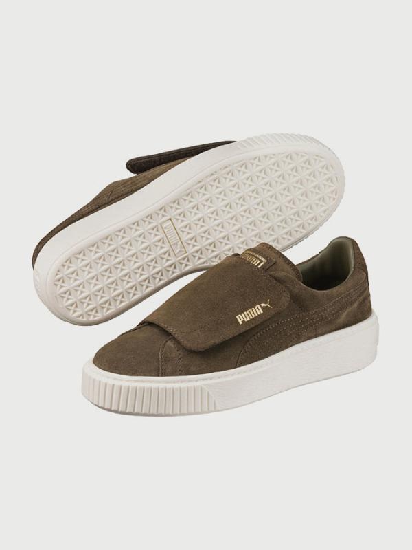 Boty Puma Suede Platform Strap Wn s Hnědá