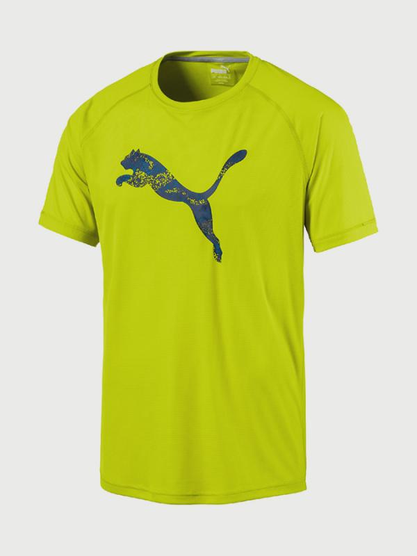 Tričko Puma Core-Run Logo S S Tee Žlutá