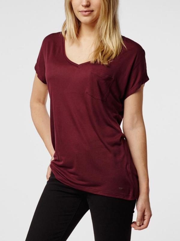 Tričko O´Neill LW JACK'S BASE V-NECK T-SHIRT Červená