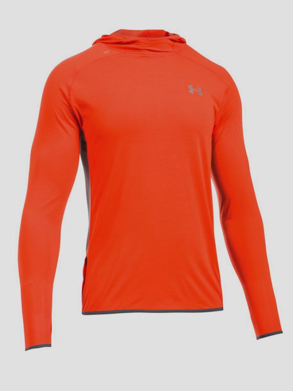 Mikina Under Armour Threadborne Streaker Hoodie Oranžová
