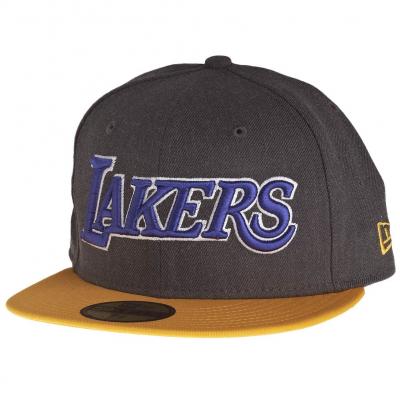 New Era 59FIFTY Heather Ball LA Lakers Grey/Yellow