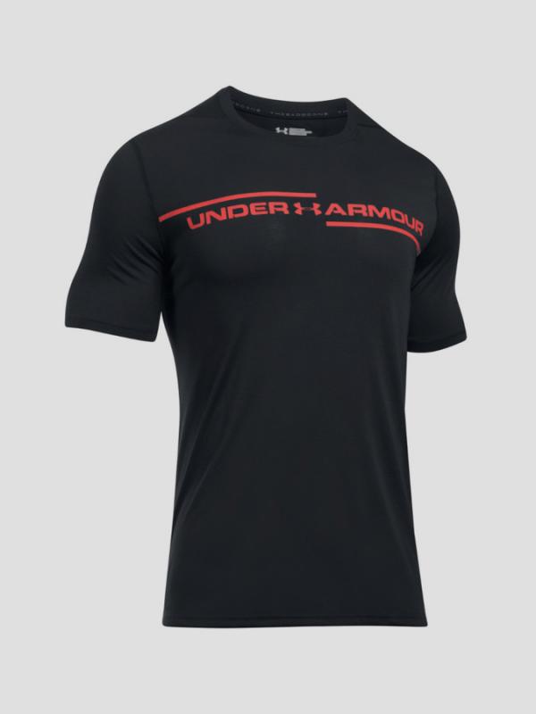 Tričko Under Armour Threadborne Cross Chest SS Černá