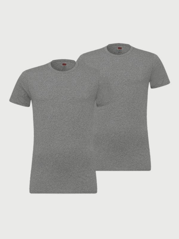 Tričko LEVI'S 200Sf Crew 2 Pack Šedá