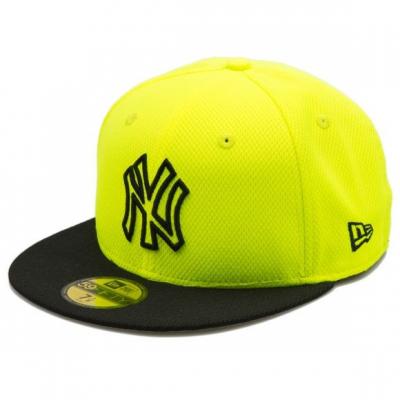 New Era 59Fifty Diamond Basic New York Yankees Black/Neon Fitted Cap
