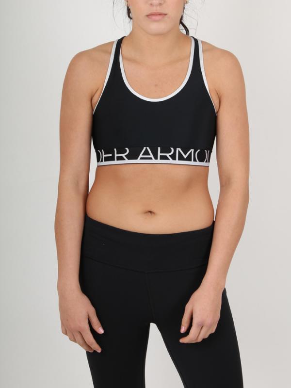 Kompresní podprsenka Under Armour Still Gotta Have It Bra-Blk/Wht/Blk Barevná