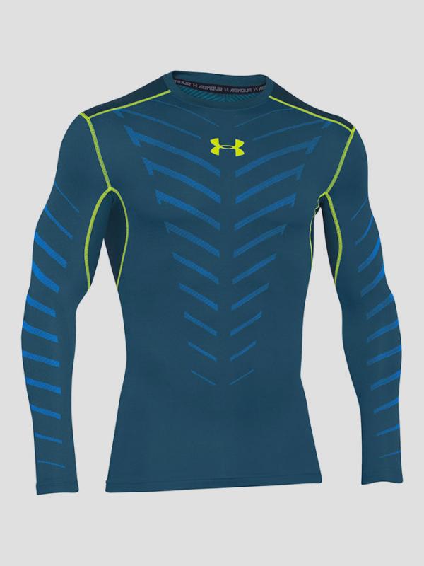 Tričko Under Armour CGI Armour Crew Modrá