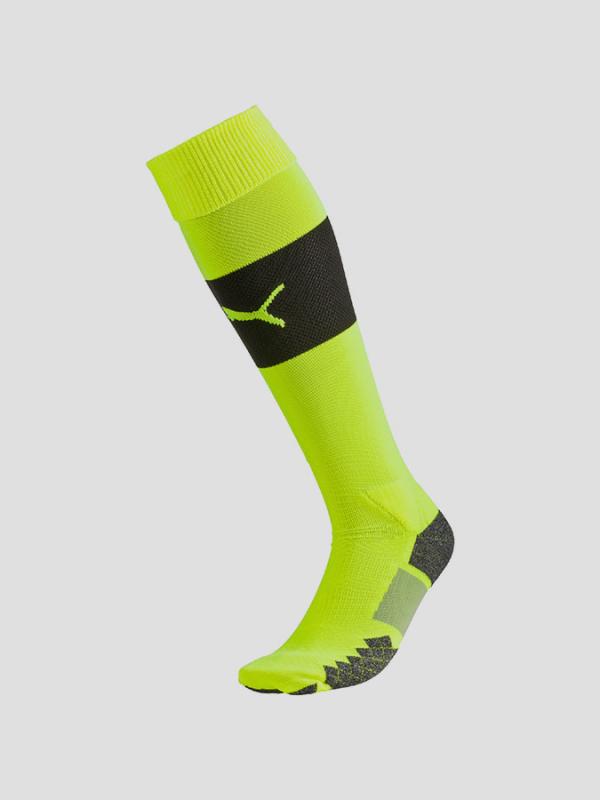Stulpny Puma Match Socks safety yellow-black Žlutá
