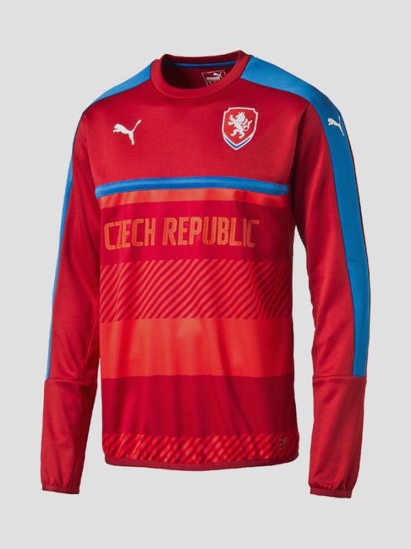 Mikina Puma Czech Republic Training Sweat chili pepp Červená