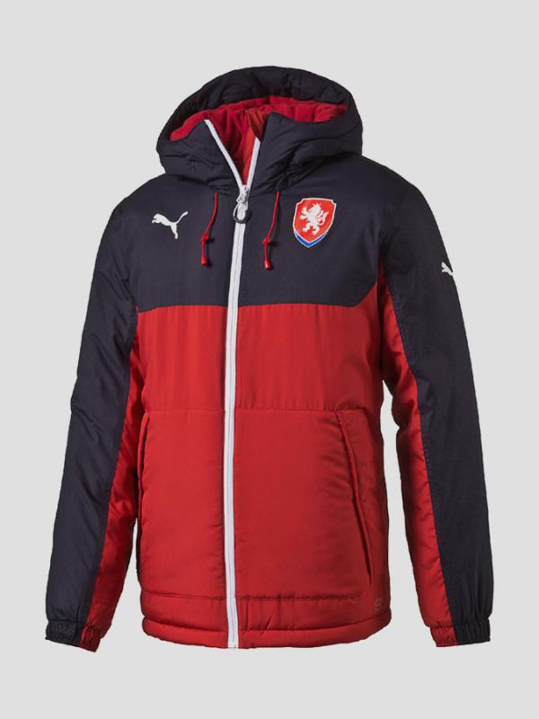Bunda Puma Czech Republic Bench Jacket chili pepper Červená
