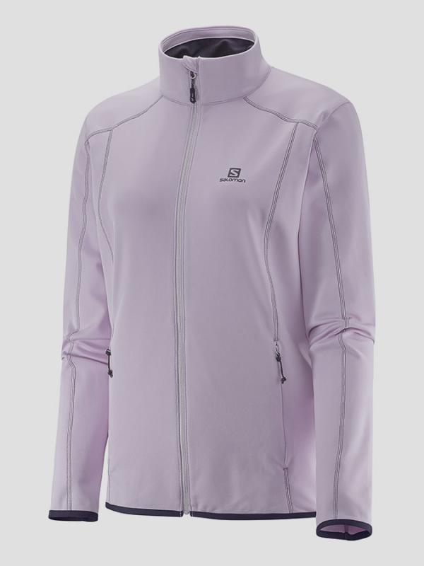 Mikina Salomon DISCOVERY FZ W Blush Purple Fialová