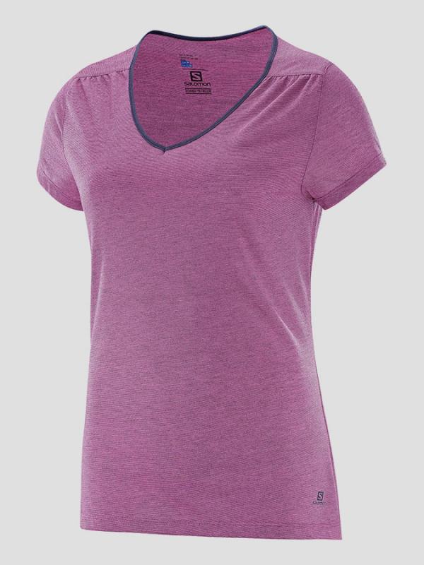 Tričko Salomon ELLIPSE SS TEE W Primavera Purple Růžová