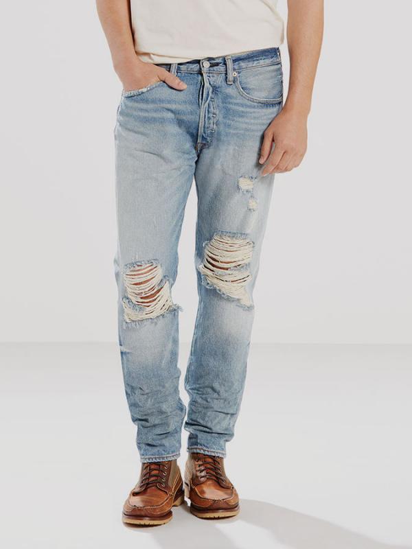 Džíny LEVI'S 501 Customized & Tapered Modrá