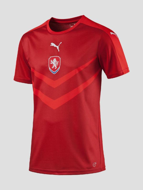 Dres Puma Czech Rep Home B2B Shirt chili pepper-pu Červená