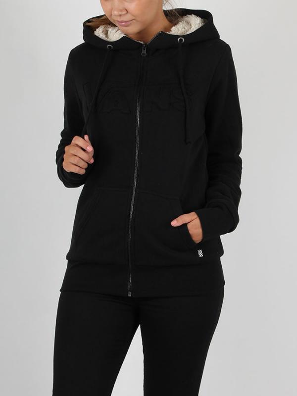 Mikina Vans W Rumors Zip Hoodie Black Černá
