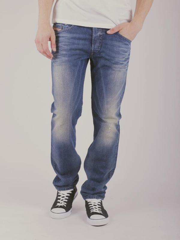 Džíny Diesel BELTHER L.32 PANTALONI Modrá