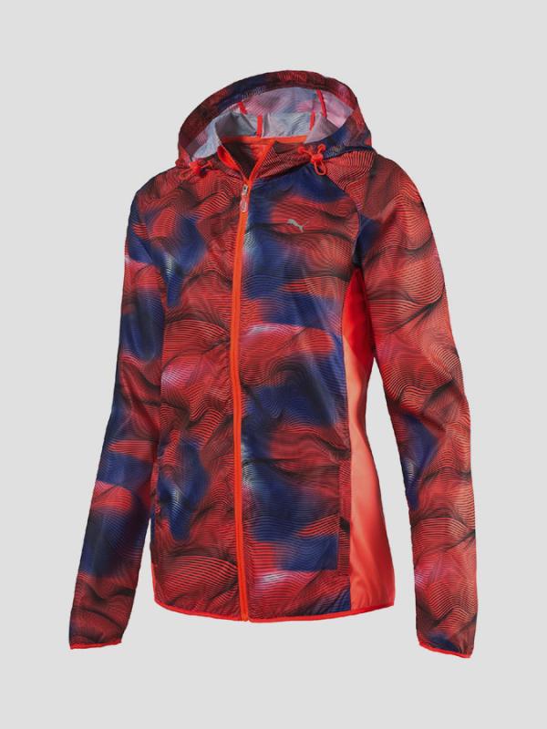 Bunda Puma Packable Woven Jacket W red blast- b Červená