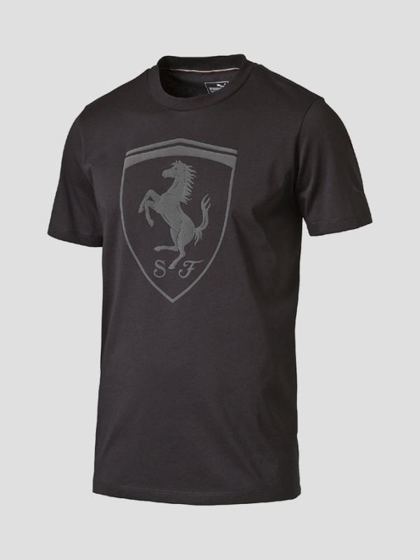 Tričko Puma Ferrari Big Shield Tee Moonles Černá