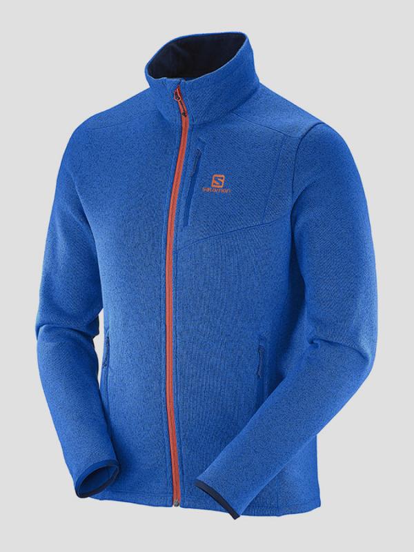 Mikina Salomon BISE M Brilliant Blue/BIG BLUE-X Modrá