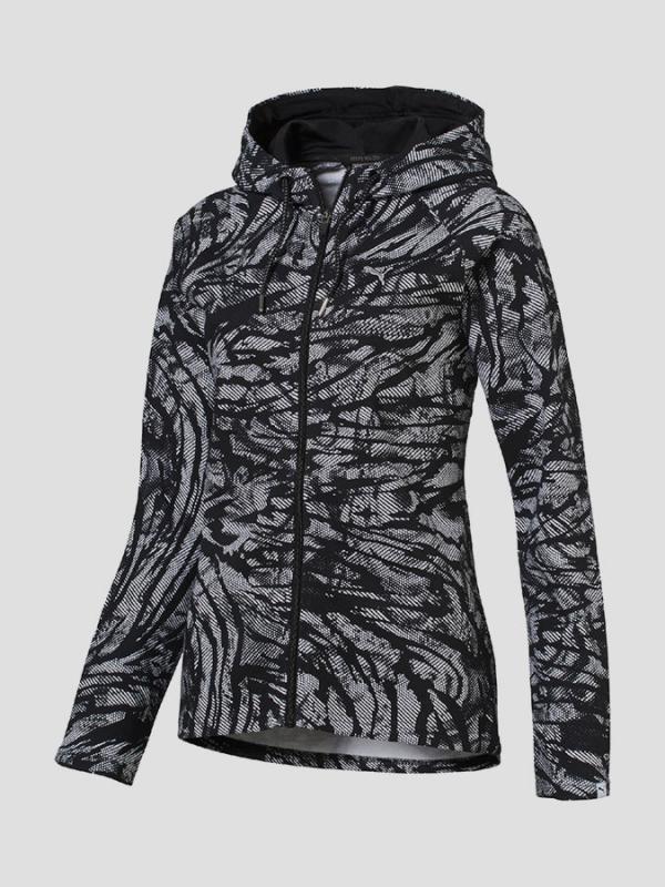 Mikina Puma Collision FZ Hoody W Cotton Black Černá