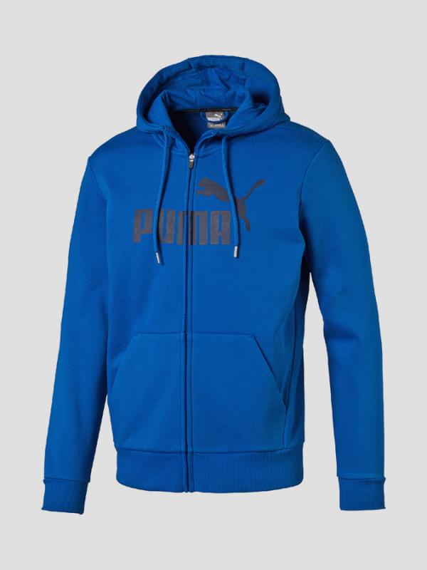 Mikina Puma ESS No.1 FZ Hoody, FL Royal Modrá