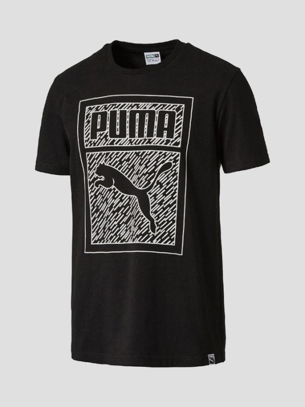Tričko Puma Brand Tee Cotton Black Černá