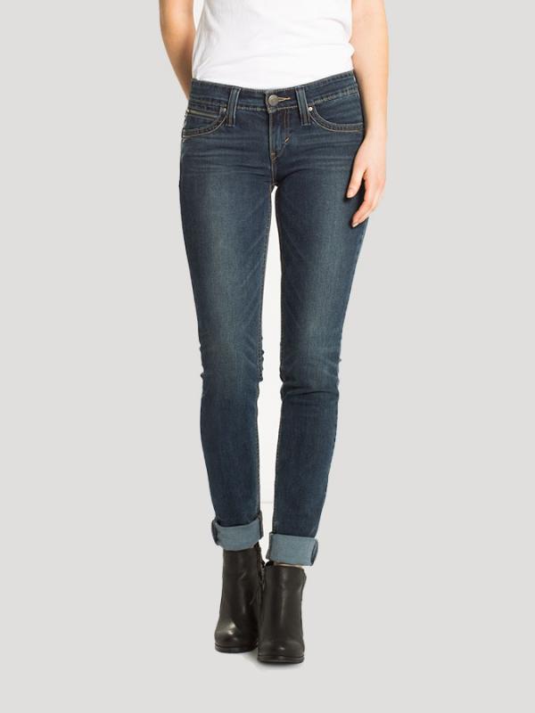 Džíny LEVI'S REVEL LOW DC SKINNY Modrá