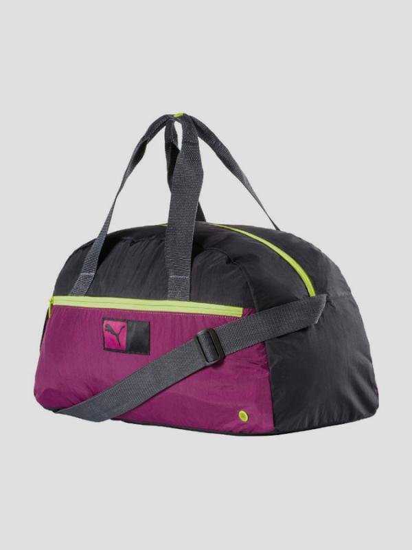 Taška Puma Power Train Grip Bag Black-Magenta Černá